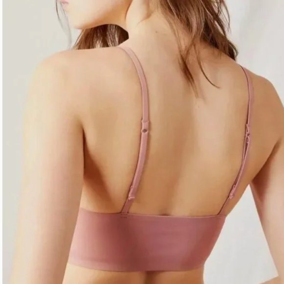 NWT Free People Sage Longline Bralette in Oh Bloom pink - Picture 4 of 7